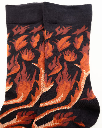 Flame Vine – Women’s Crew Socks