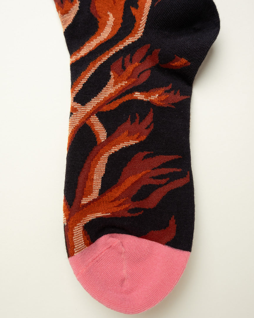 Flame Vine – Women’s Crew Socks
