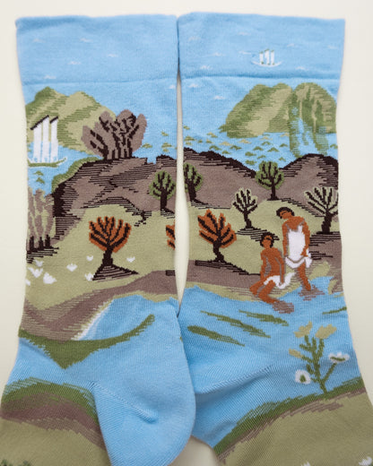 Riverside Tale – Women’s Crew Socks