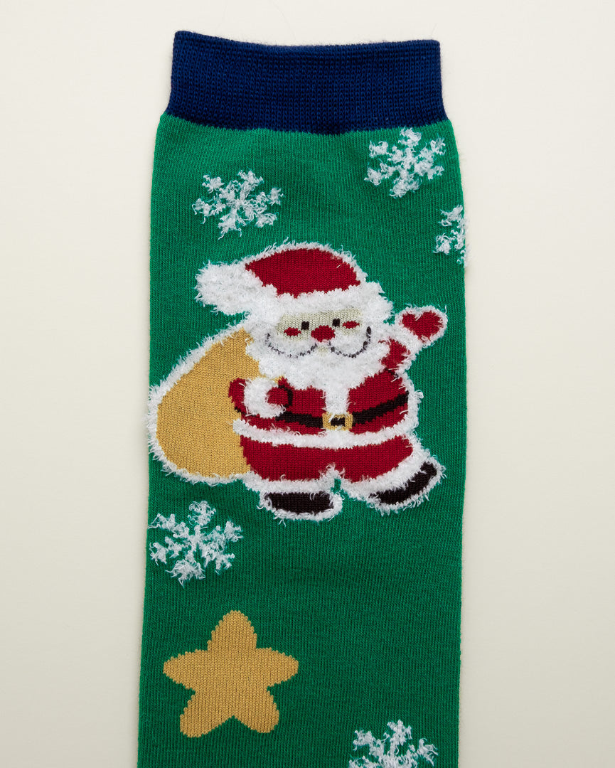 Santa Claus Christmas Socks – Women’s Crew Socks
