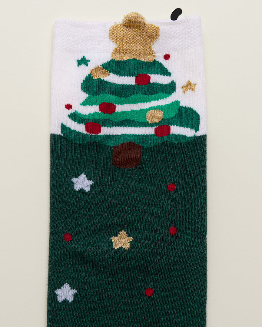 Christmas Tree Socks – Women’s Crew Socks