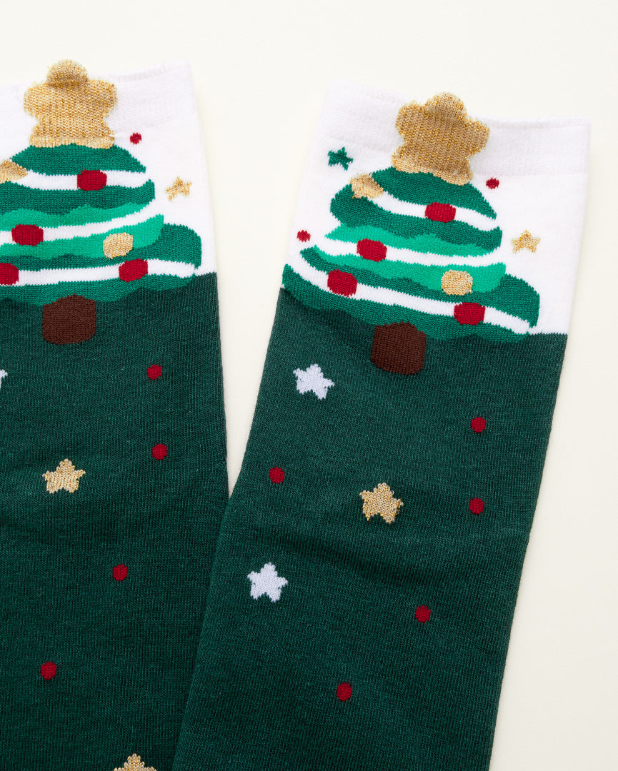Christmas Tree Socks – Women’s Crew Socks