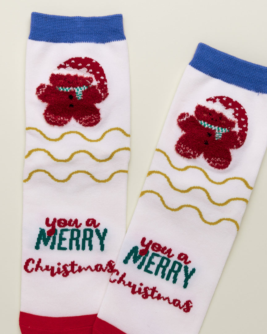 Christmas Bear Socks – Women’s Crew Socks