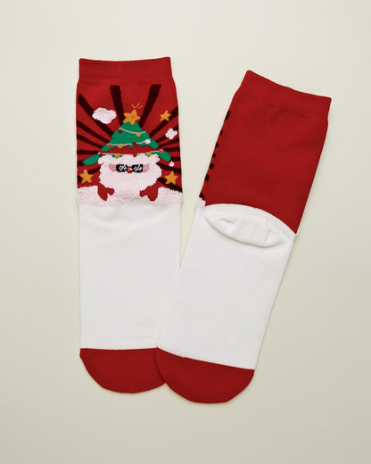 Cool Santa Christmas Socks – Women’s Crew Socks