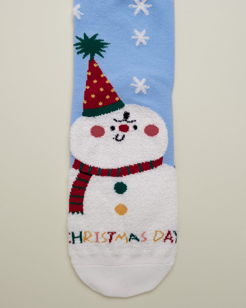 Snowman Christmas Day Socks – Women’s Crew Socks