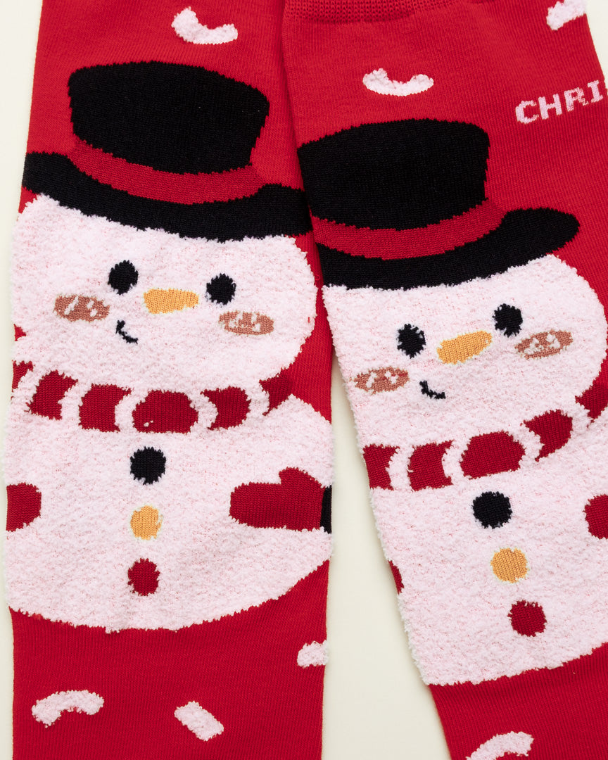 Snowman Christmas Socks – Women’s Crew Socks