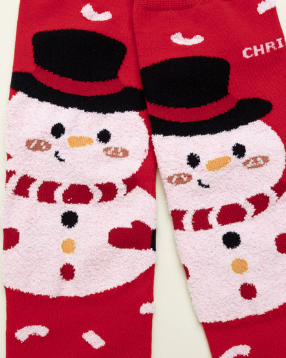 Snowman Christmas Socks – Women’s Crew Socks