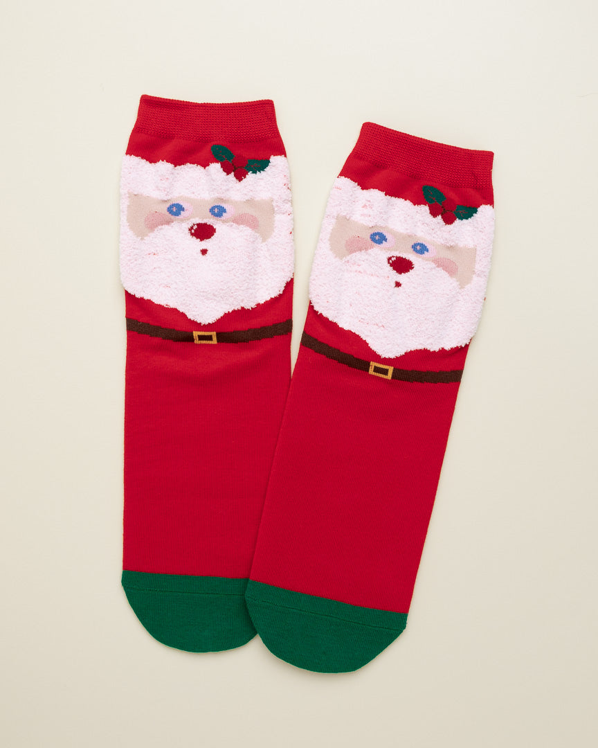 Classic Santa Claus Socks – Women’s Crew Socks