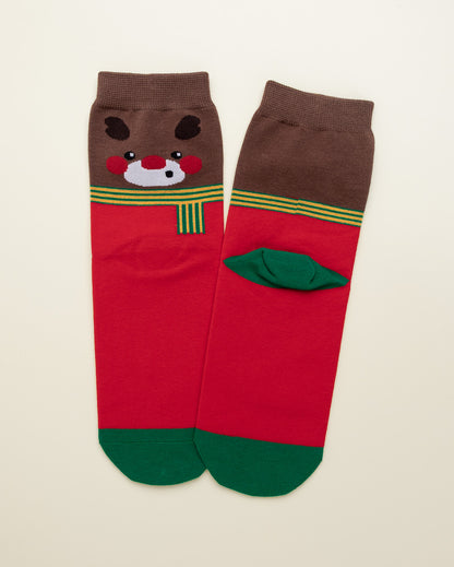 Rudolph’s Scarf – Women’s Crew Socks