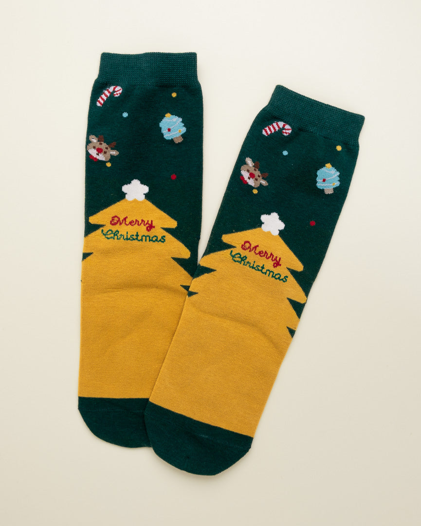 Merry Christmas Tree – Women’s Crew Socks
