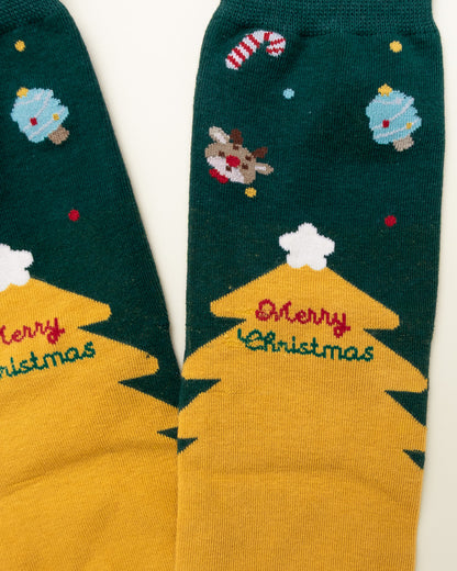 Merry Christmas Tree – Women’s Crew Socks