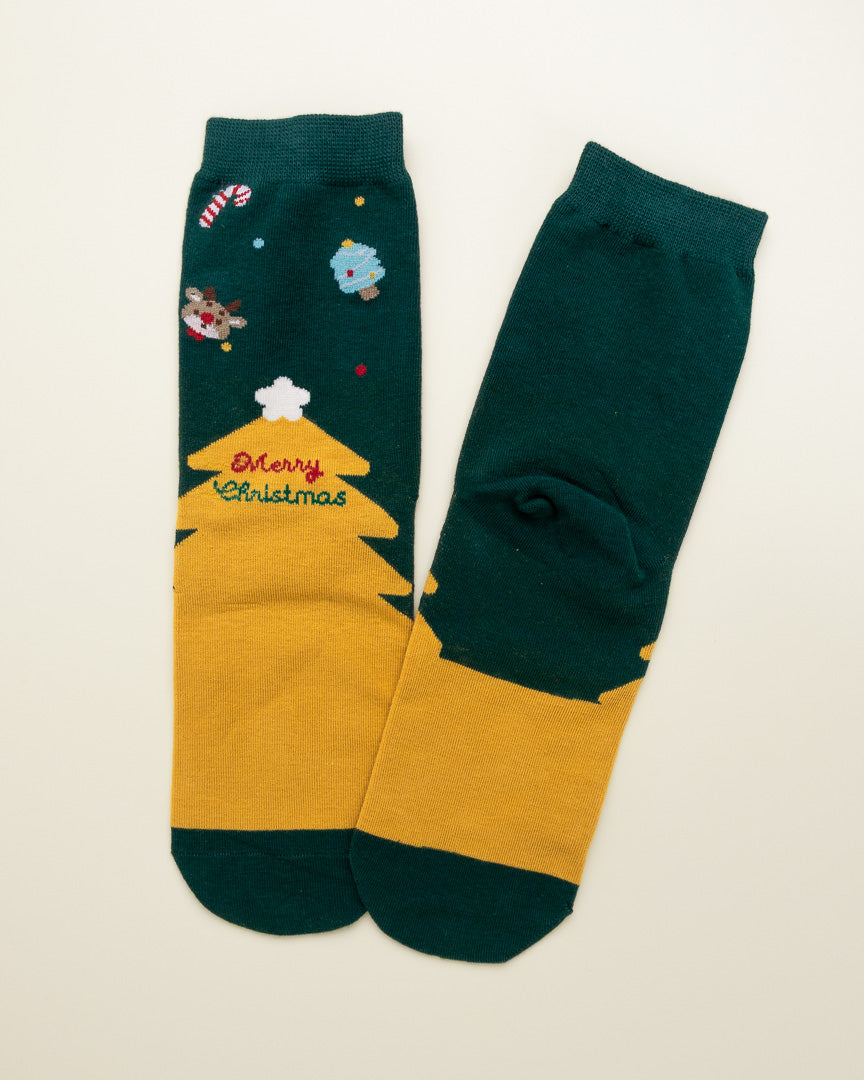 Merry Christmas Tree – Women’s Crew Socks