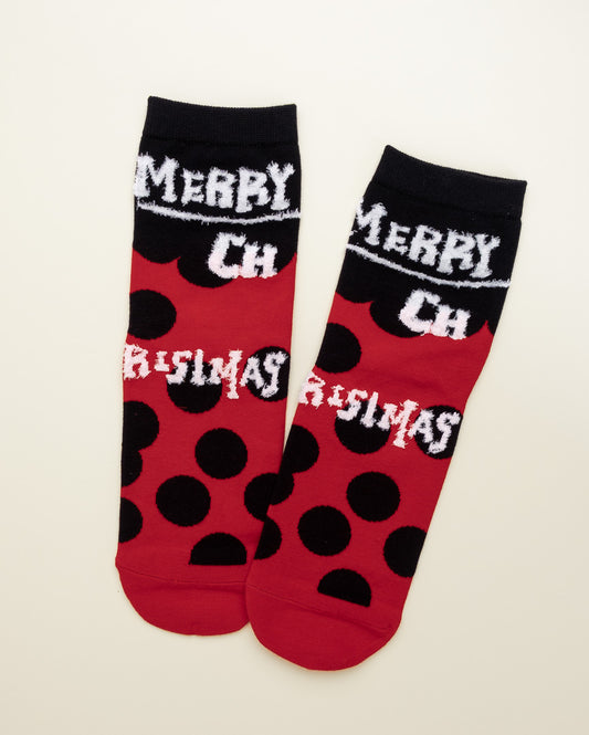 Bold Christmas Dots – Women’s Crew Socks