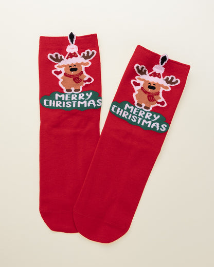 Jolly Reindeer – Women’s Crew Socks