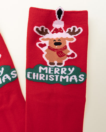 Jolly Reindeer – Women’s Crew Socks