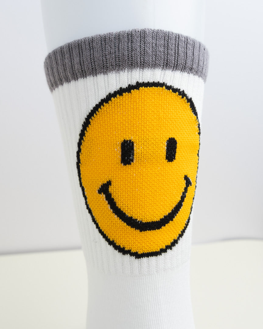 Bold Smiley – Unisex Crew Socks