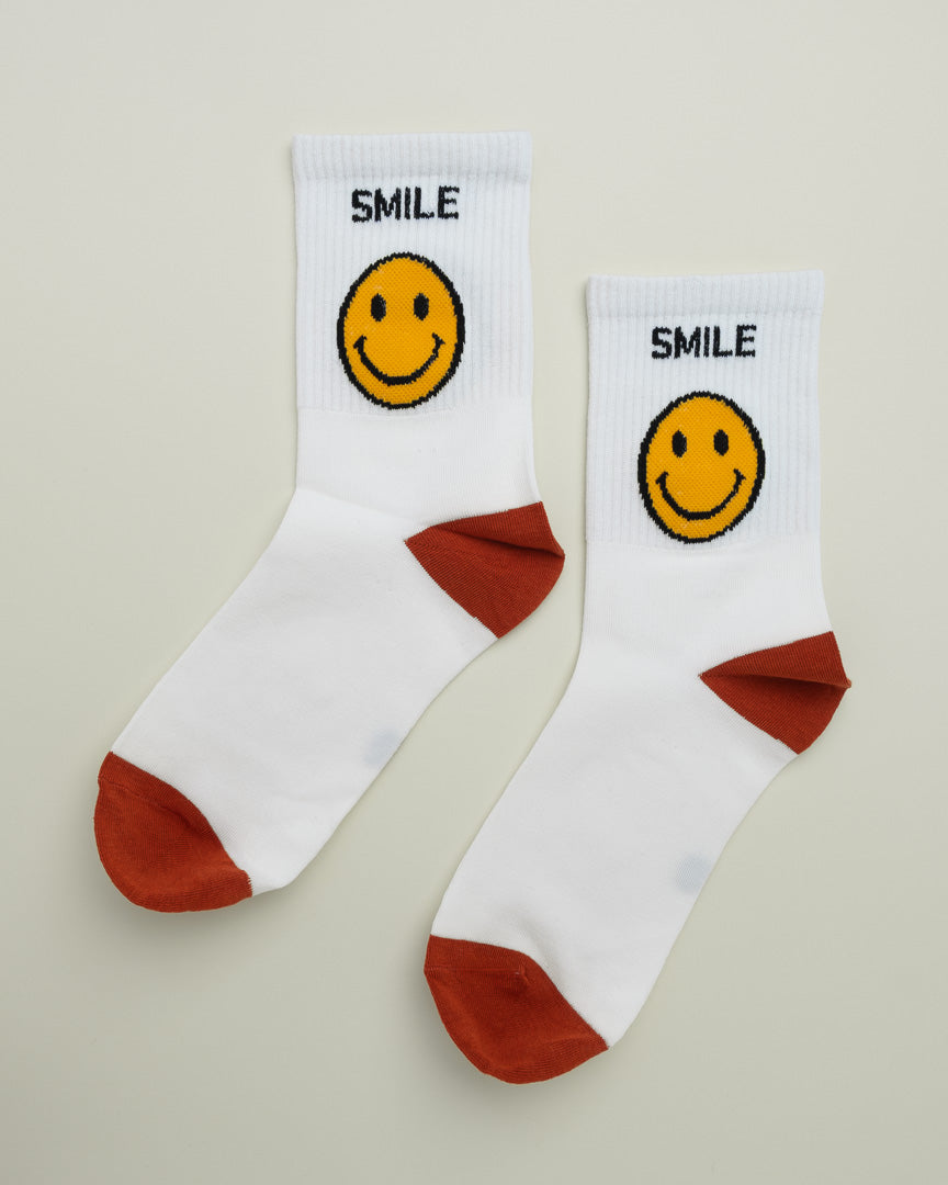 Rust Smile – Unisex Crew Socks