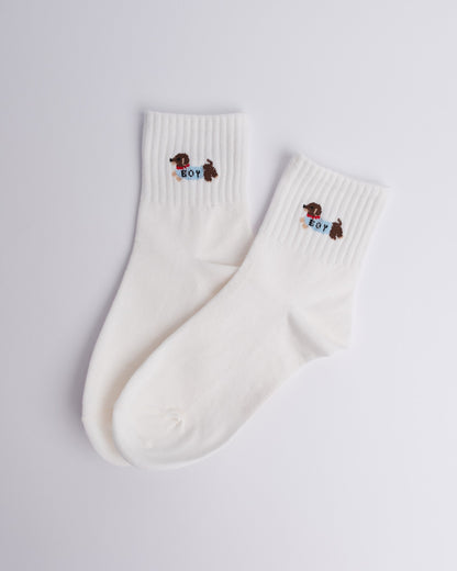Cute Dachshund Women’s Cotton Quarter Socks
