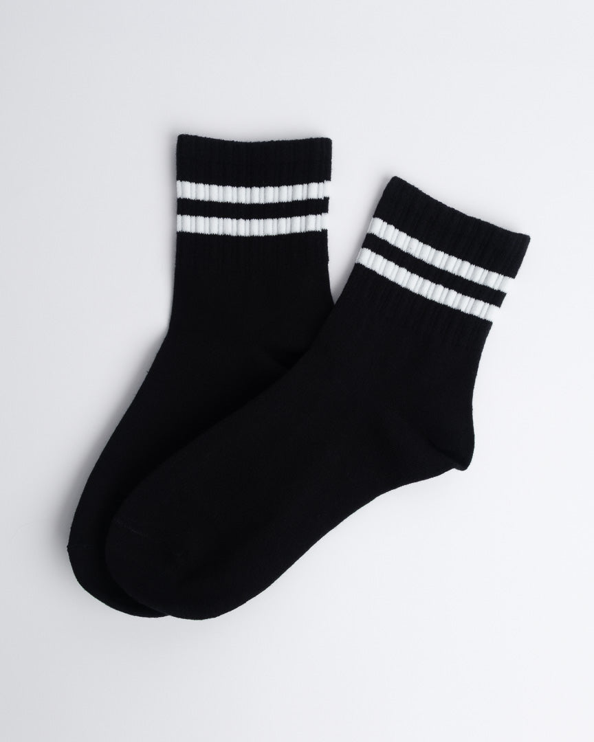 Classic Stripe Everyday Socks – Women’s Cotton Quarter Socks