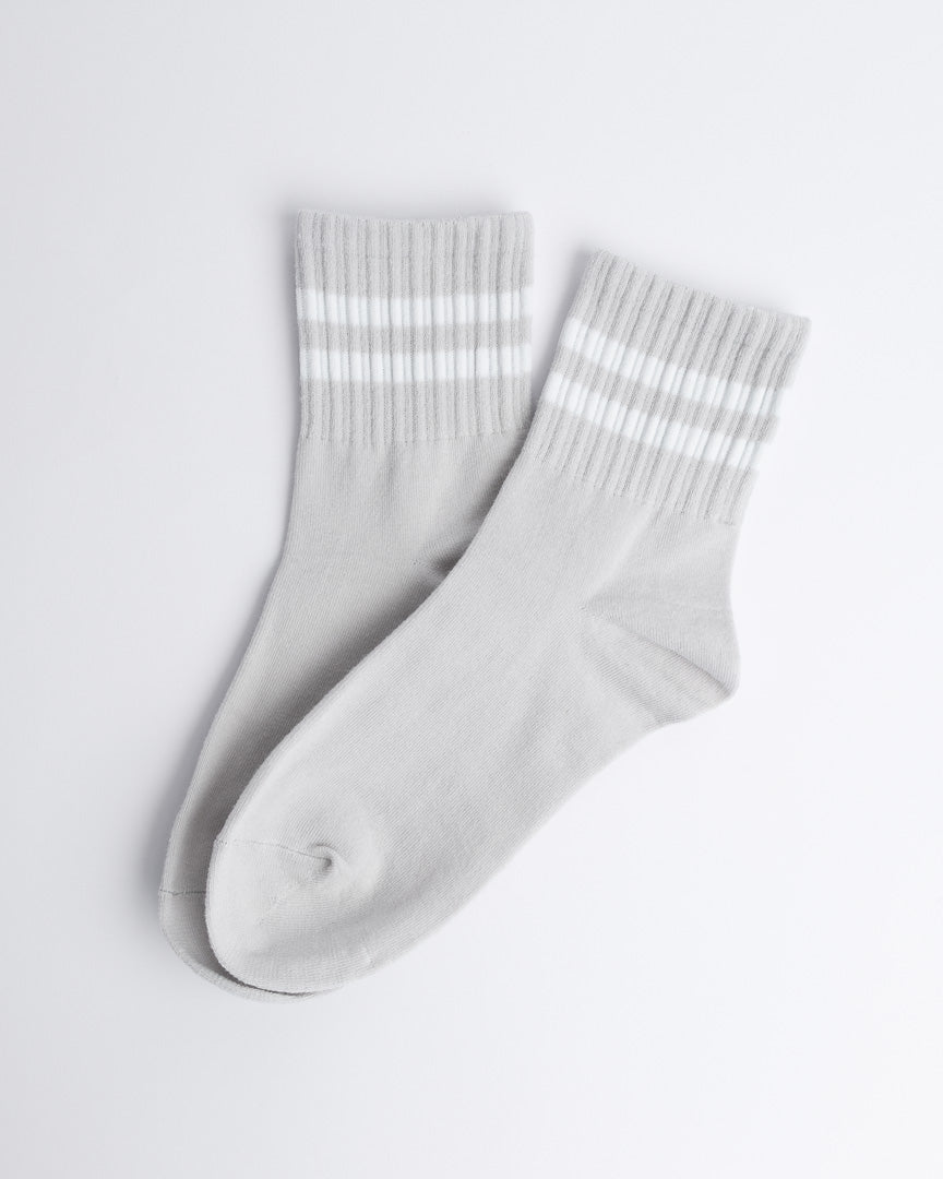 Classic Stripe Everyday Socks – Women’s Cotton Quarter Socks