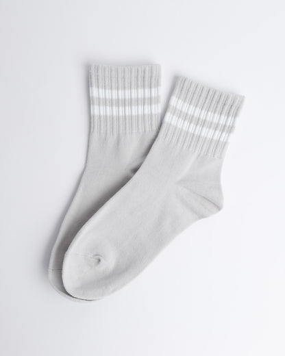 Classic Stripe Everyday Socks – Women’s Cotton Quarter Socks