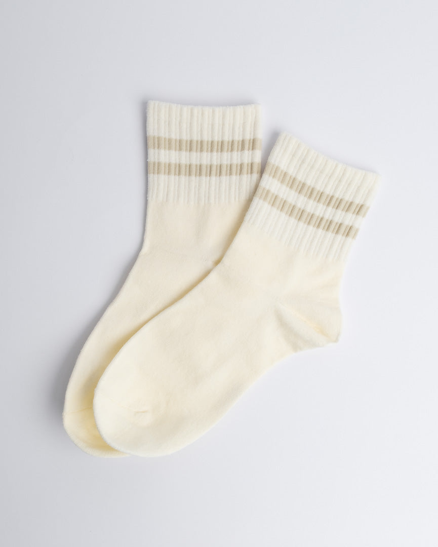 Classic Stripe Everyday Socks – Women’s Cotton Quarter Socks
