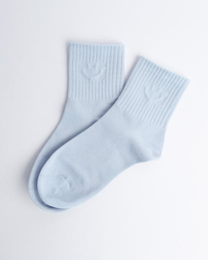 Smiley Face Everyday Socks – Women’s Cotton Quarter Socks