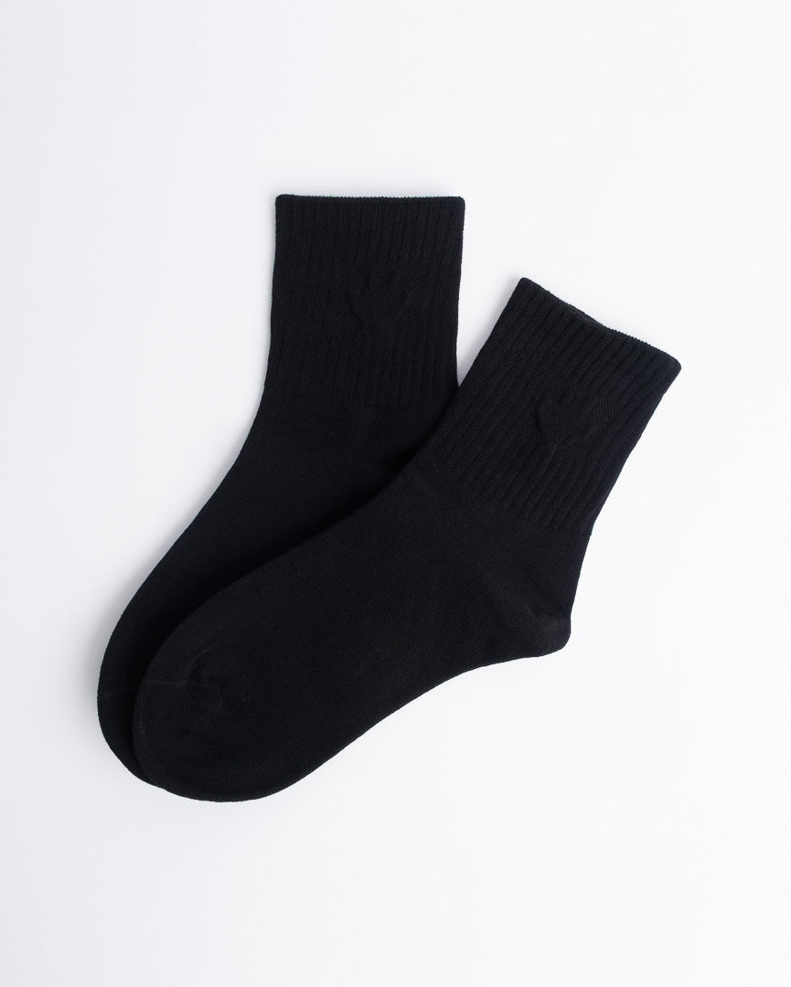 Smiley Face Everyday Socks – Women’s Cotton Quarter Socks