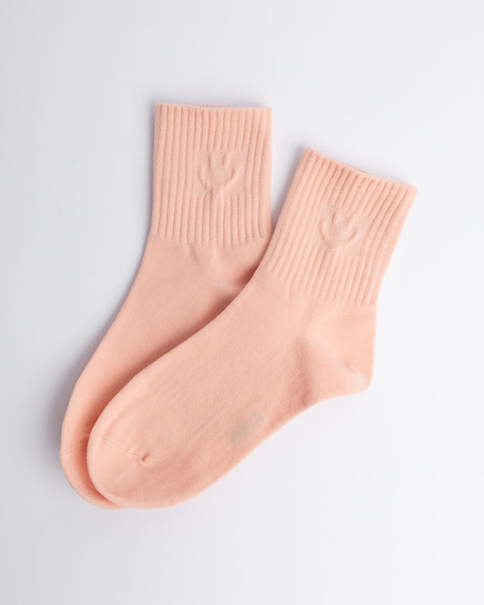 Smiley Face Everyday Socks – Women’s Cotton Quarter Socks