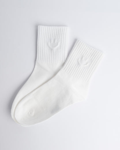 Smiley Face Everyday Socks – Women’s Cotton Quarter Socks