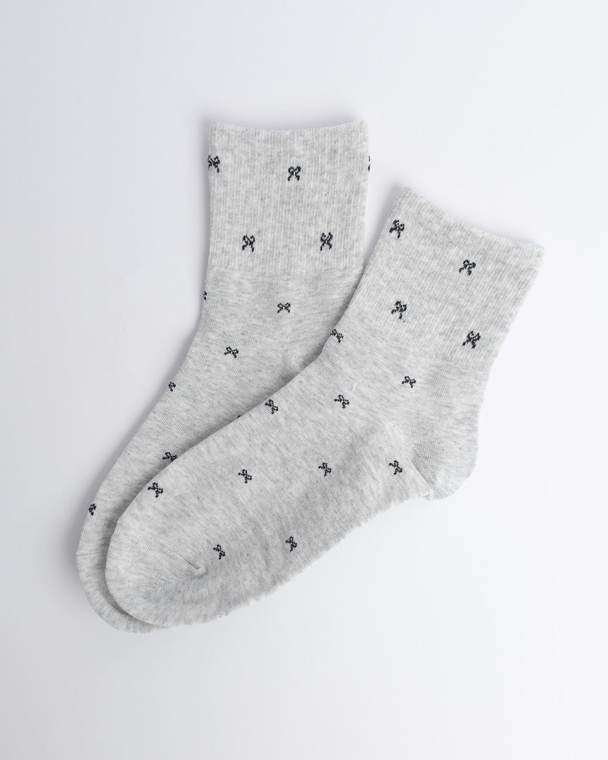 Mini Bow Cotton Quarter Socks – Women’s Everyday Socks
