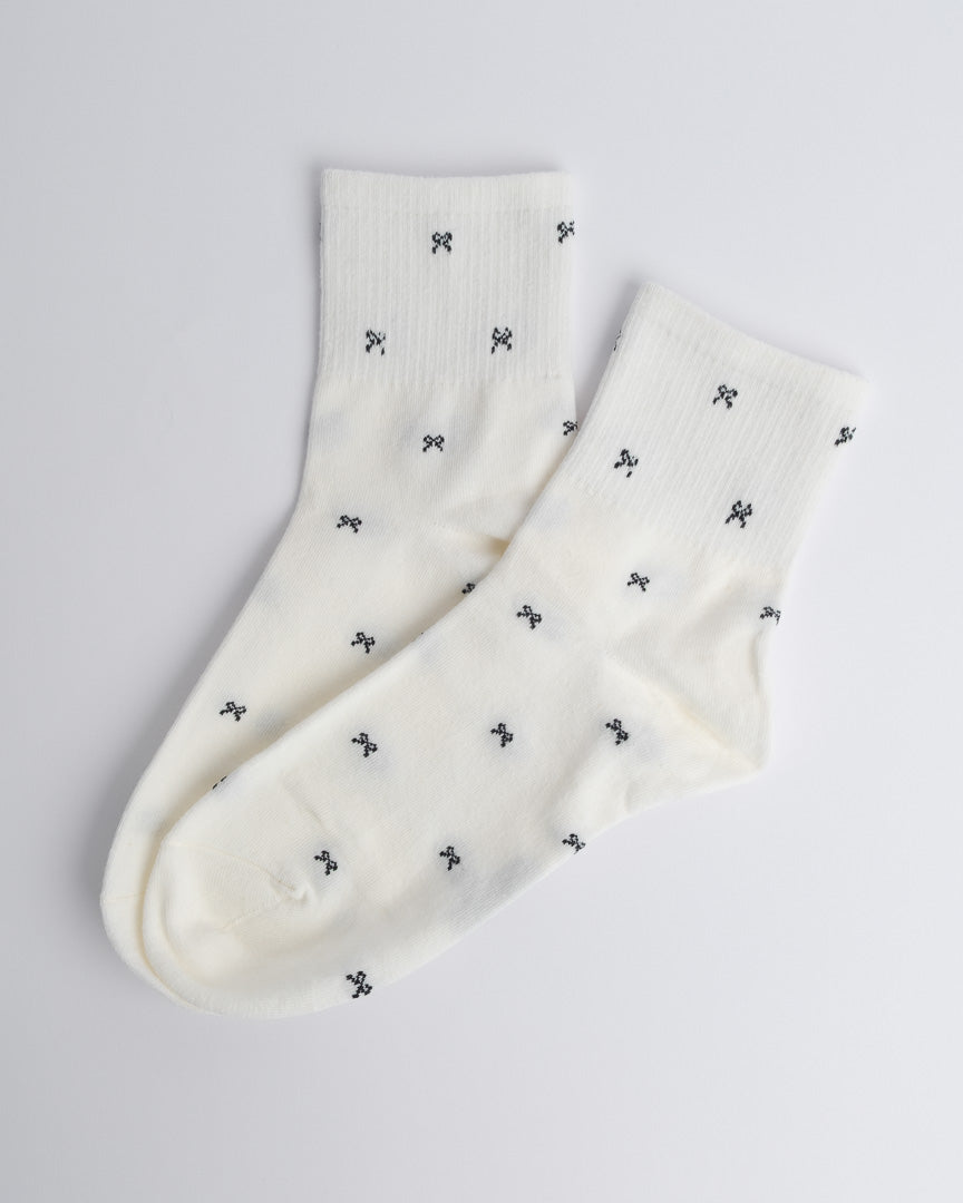 Mini Bow Cotton Quarter Socks – Women’s Everyday Socks
