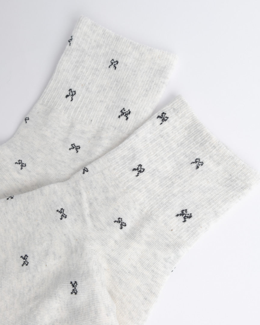 Mini Bow Cotton Quarter Socks – Women’s Everyday Socks