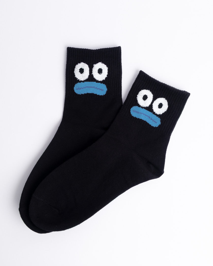 Funny Face Cotton Quarter Socks – Women’s Everyday Socks