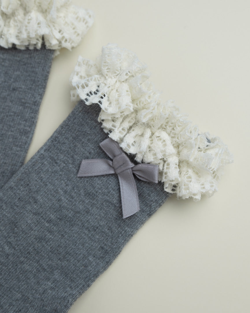 Lace Ruffle Crew Socks – Women’s Cotton Socks