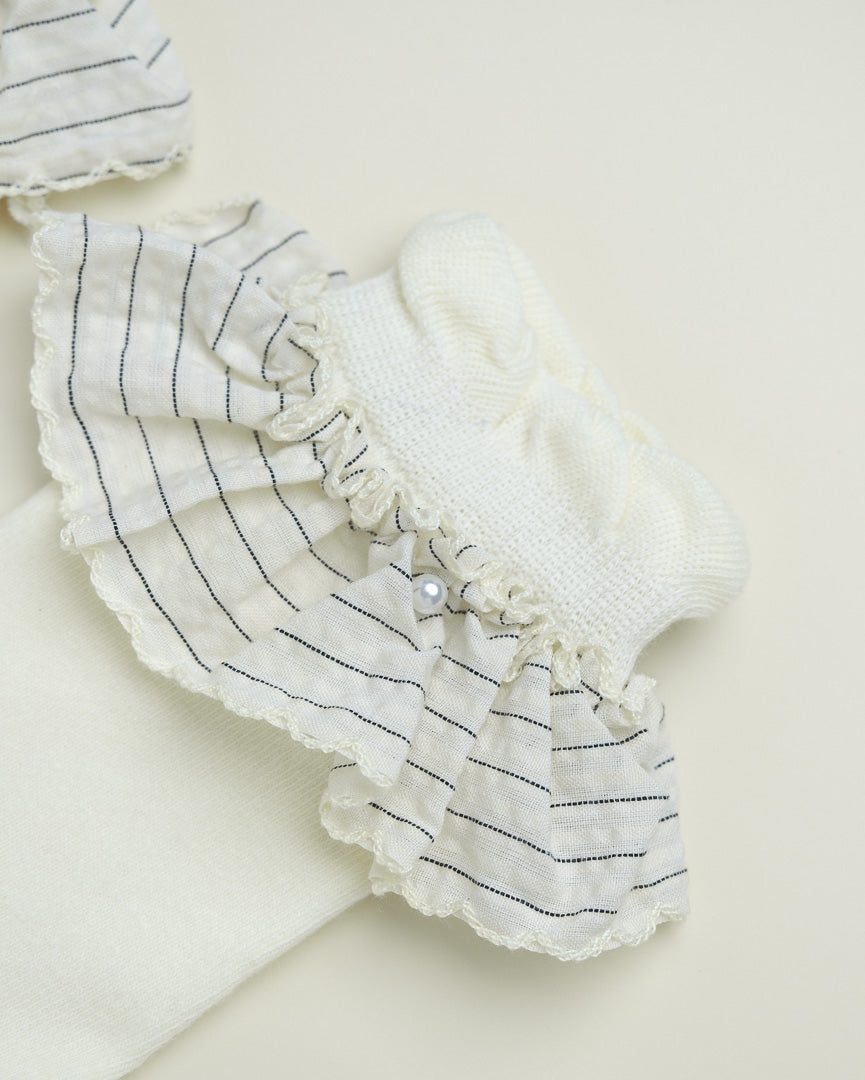 Ruffle Socks Women’s Cotton Crew Socks