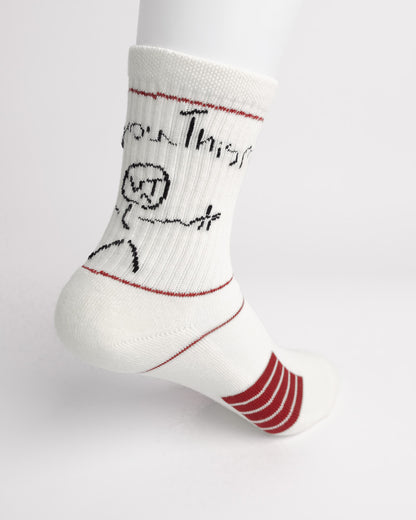 Women’s Cotton Terry Crew Socks – Sweat-Absorbing Cushioned Everyday Socks