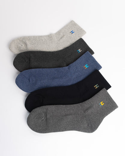 Men’s cotton socks pack breathable sweat-absorbing everyday socks set