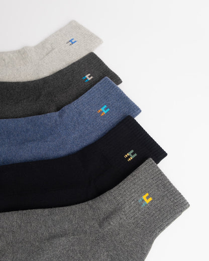 Men’s Cotton Terry Crew Socks – Sweat-Absorbing & Odor Control