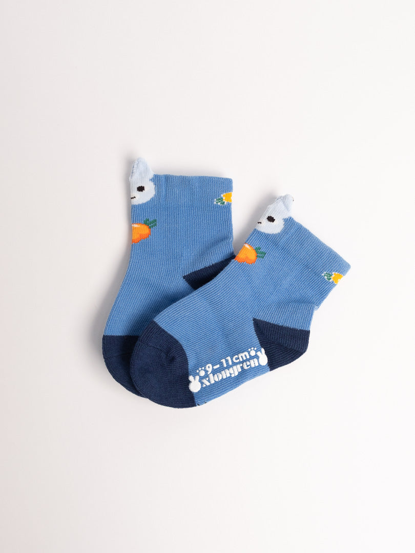 Baby Non-Slip Cotton Socks – Bunny & Carrot Cute Everyday Socks
