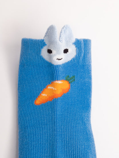 Baby Non-Slip Cotton Socks – Bunny & Carrot Cute Everyday Socks