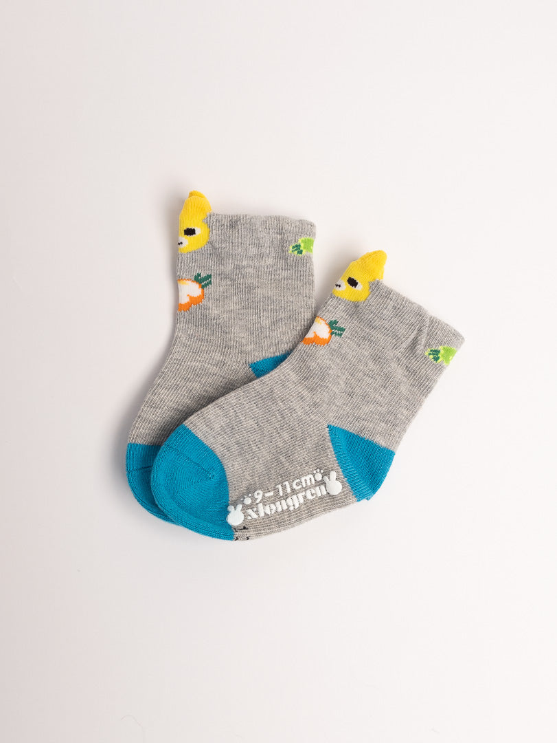 Baby Non-Slip Cotton Socks – Bunny & Carrot Cute Everyday Socks