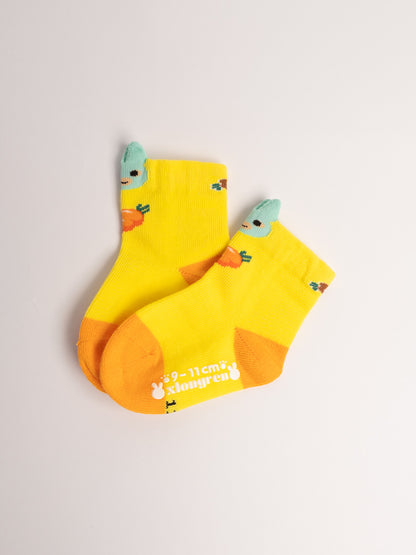 Baby Non-Slip Cotton Socks – Bunny & Carrot Cute Everyday Socks