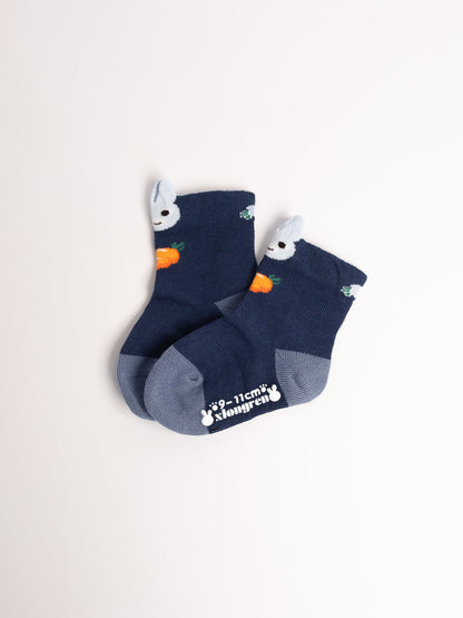 Baby Non-Slip Cotton Socks – Bunny & Carrot Cute Everyday Socks