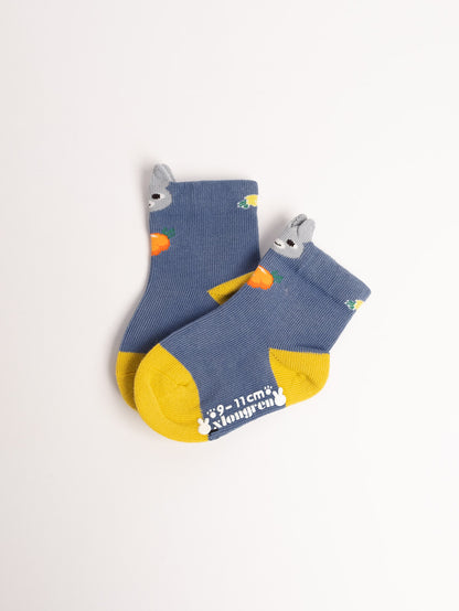 Baby Non-Slip Cotton Socks – Bunny & Carrot Cute Everyday Socks
