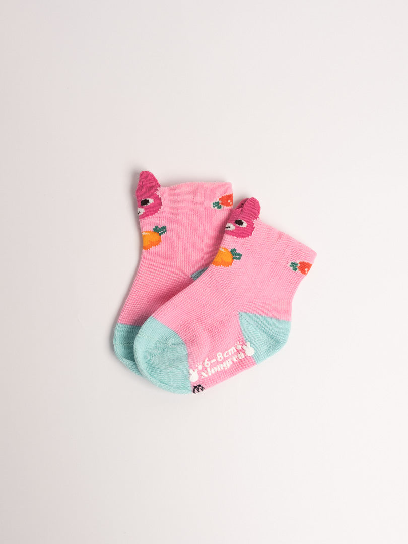 Baby Non-Slip Cotton Socks – Bunny & Carrot Cute Everyday Socks