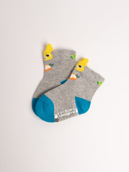 Baby Non-Slip Cotton Socks – Bunny & Carrot Cute Everyday Socks