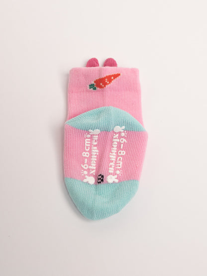 Baby Non-Slip Cotton Socks – Bunny & Carrot Cute Everyday Socks