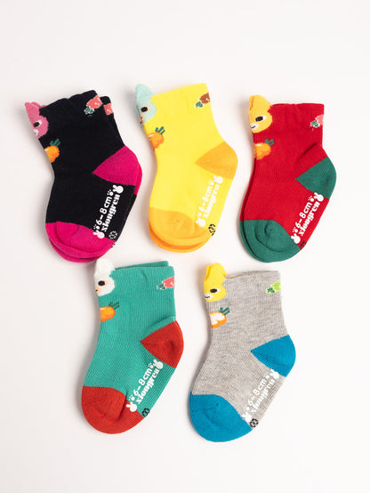 Baby Non-Slip Cotton Socks – Bunny & Carrot Cute Everyday Socks