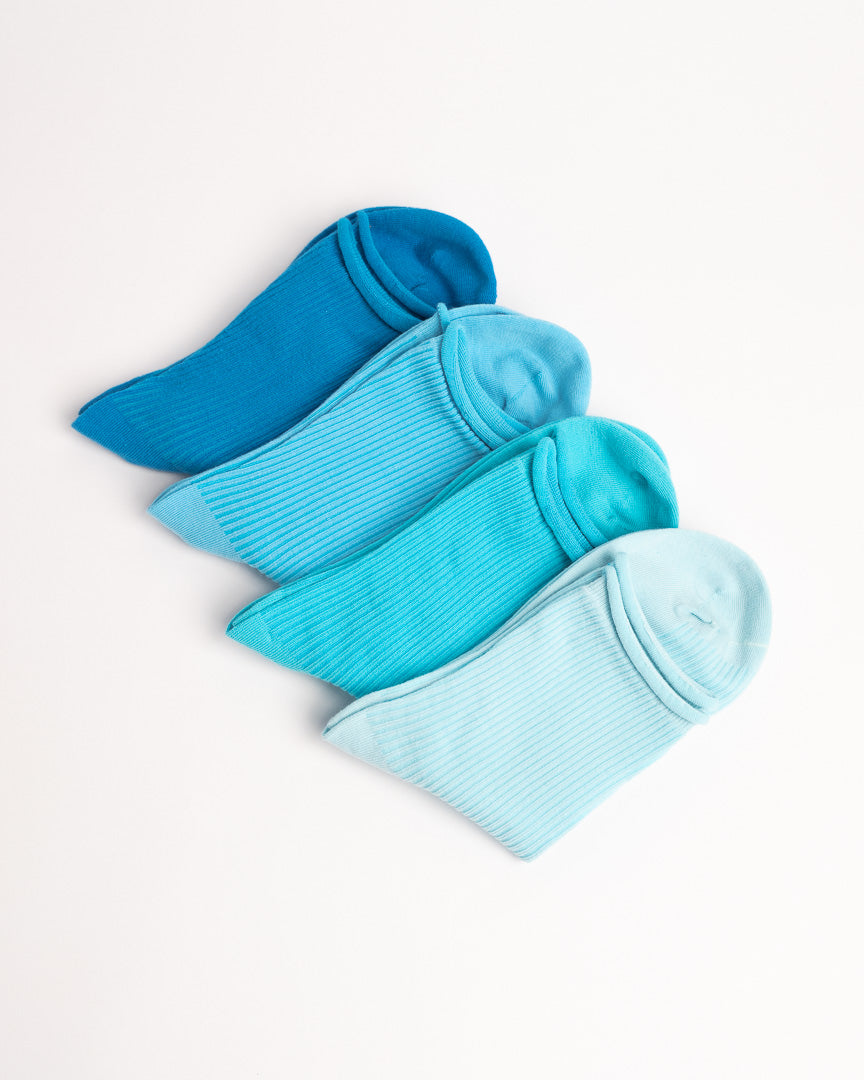 Women’s Classic Ribbed Cotton Socks – Soft Everyday Crew Socks